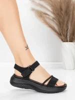 Ženski sandali s platformo 5GS68 Črna | Mei