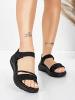 Ženski sandali s platformo 5GS68 Črna | Mei