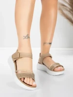 Ženski sandali s platformo 5GS68 Breskev | Mei