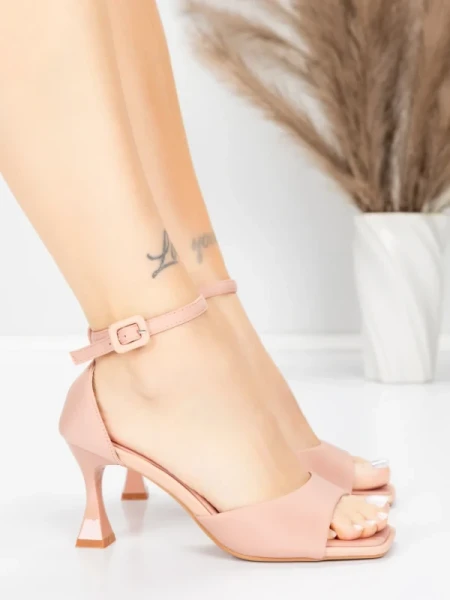 Ženski sandali s tanko peto 5GZ90 Roza | Mei