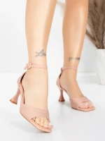 Ženski sandali s tanko peto 5GZ90 Roza | Mei