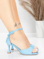 Ženski sandali s tanko peto 5GZ90 Modra | Mei