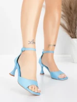 Ženski sandali s tanko peto 5GZ90 Modra | Mei