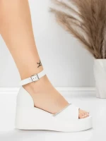 Ženski sandali s platformo 5H76 Bela | Mei