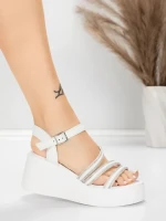 Ženski sandali s platformo 5H78 Bela | Mei