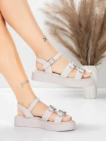 Ženski sandali z nizkim podplatom 5H80 Roza | Mei