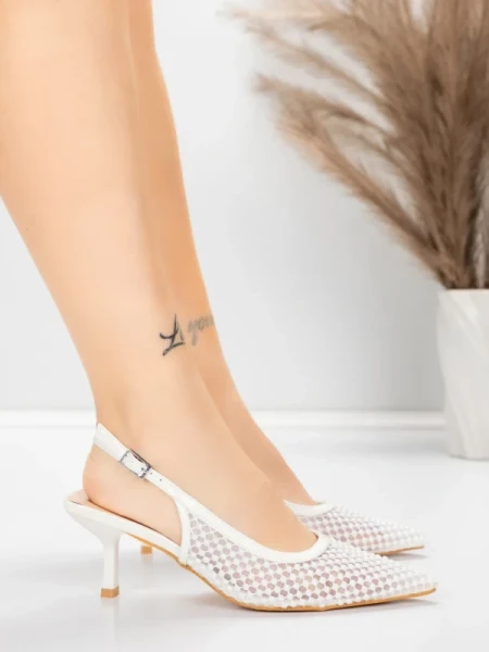 Stiletto čevlji 5LE29 Bela | Mei