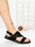 Sandale Dama cu Toc Gros 5SY38 BLACK | MEI