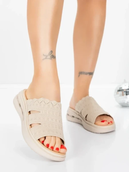 Papuci Dama cu Talpa Joasa 5GS30 BEIGE | MEI