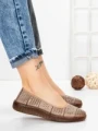 Balerini Dama din piele naturala 2211-2 APRICOT | BERLINER