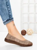 Balerini Dama din piele naturala 2211-2 APRICOT | BERLINER