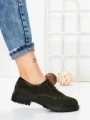 Pantofi Casual Dama din piele naturala 3218H01 GREEN | FORMAZIONE