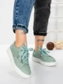 Pantofi Casual Dama din piele naturala KD87981 GREEN | BERLINER
