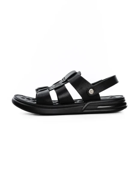 Sandale Barbati din piele naturala 95017 BLACK | MELS
