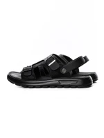 Sandale Barbati din piele naturala 6807 BLACK | ADVANCER