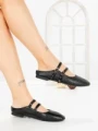 Papuci Dama cu Talpa Joasa PS888-33 BLACK | CINK ME