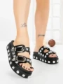Papuci Dama cu Platforma 218-620 BLACK | VIVIRICH