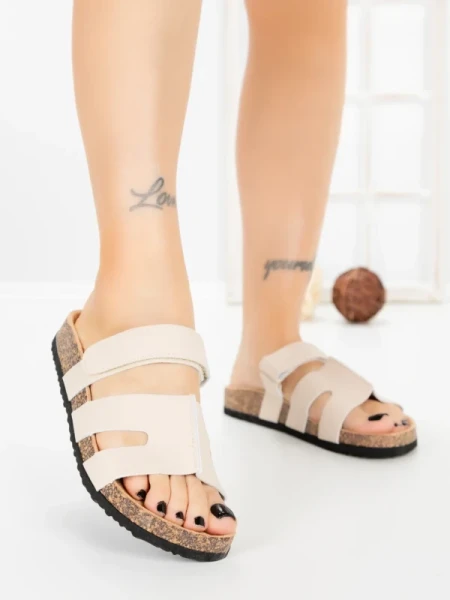 Papuci Dama cu Talpa Joasa SY1107 BEIGE | ABLOOM