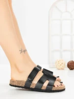 Papuci Dama cu Talpa Joasa SY1107 BLACK | ABLOOM