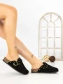 Papuci Dama cu Talpa Joasa 5LE108 BLACK | MEI