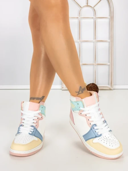Pantofi Sport Dama CT2020C15-7 BLANCO-ROSA-GRIS | STEPS HIGHER