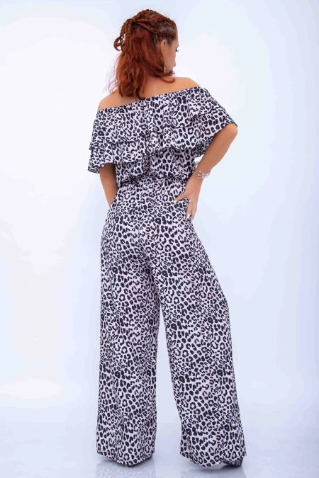 Ženski kombinezon 12370 Leopard Bež | Fashion