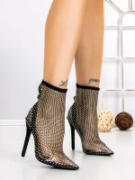 Botine cu Toc Subtire TOT-48 BLACK | L.DAY