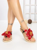 Sandale Dama cu Talpa Joasa FB-5070 RED | BUONAROTTI