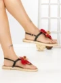 Sandale Dama cu Talpa Joasa FB-5070 RED | BUONAROTTI