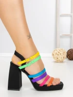 Sandale Dama cu Toc Gros si Platforma 2S-2388 COLOR | BUONAROTTI