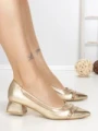 Pantofi Stiletto DB-3438 GOLD | BUONAROTTI