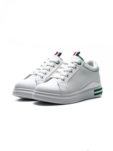 Pantofi Sport Fete C900 WHITE-GREEN | GALLEVANI
