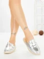 Papuci Dama cu Talpa Joasa 2301 SILVER | CM