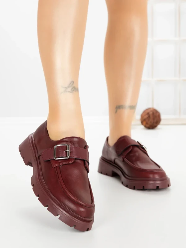 Pantofi Casual Dama 77-653 BURGUNDY | CM