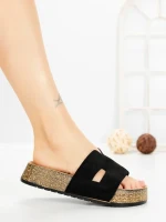 Papuci Dama cu Platforma 2023 BLACK | GALLEVANI
