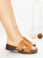 Papuci Dama cu Platforma 2032 CAMEL | GALLEVANI
