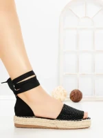 Sandale Dama cu Platforma G1738 BLACK | GALLEVANI