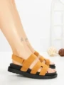 Sandale Dama cu Platforma FF-81 CAMEL | EMAS