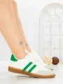 Pantofi Sport Dama LA-79 WHITE-GREEN | ANDERINA