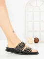 Papuci Dama cu Talpa Joasa 1-829 BLACK | VIVIRICH