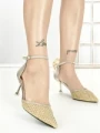 Pantofi Stiletto 588-162 GOLD | CHERIE