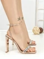 Sandale Dama cu Toc Gros B50 CHAMPAGNE | CHERIE
