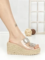 Papuci Dama cu Platforma 1-817 NUDE | VIVIRICH