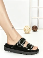 Papuci Dama cu Talpa Joasa QQ-261 BLACK | STEPHAN