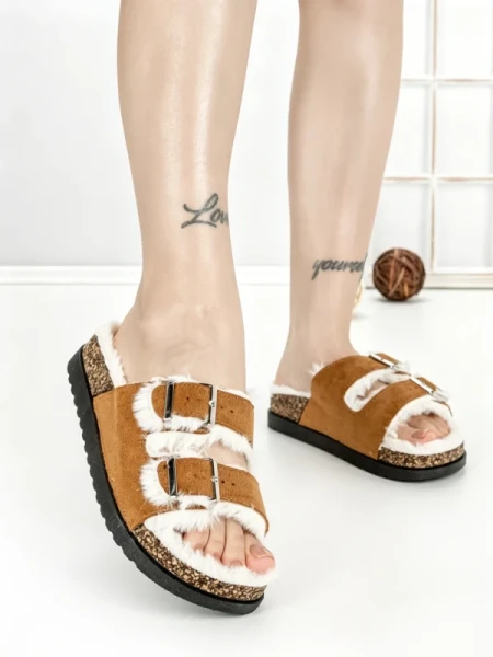 Papuci Dama cu Talpa Joasa WSL-200 CAMEL | STEPHAN