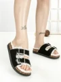 Papuci Dama cu Talpa Joasa WSL-200 BLACK | STEPHAN