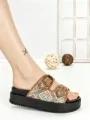 Papuci Dama cu Platforma SS-162 CAMEL | STEPHAN