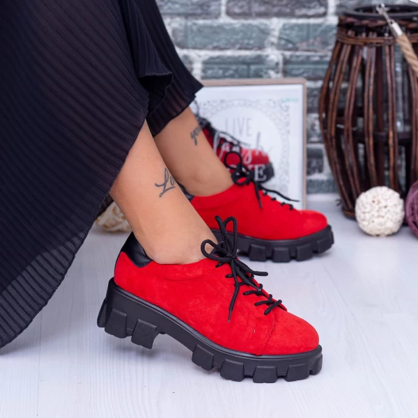 Ženski casual čevlji DS38 Rdeča | Mei