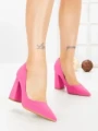 Pantofi cu Toc Gros G60-10 FUCSIA | FESTISIMO
