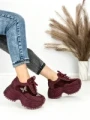 Pantofi Sport Dama cu Platforma 3603-3 RED | MEI